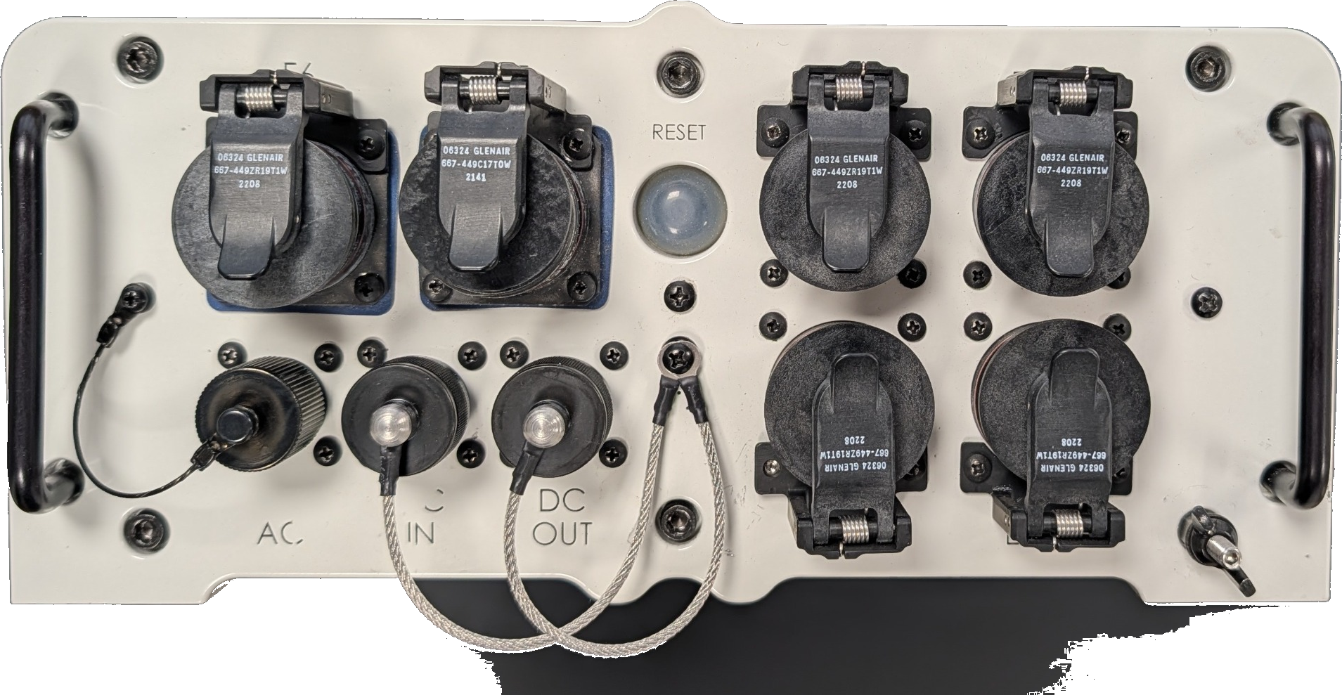 MIL-STD switch frontplate